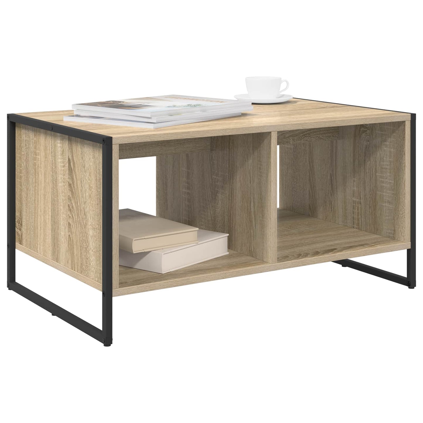 Tavolino da salotto Sonoma 80 x 50 x 40 cm Legno multistrato