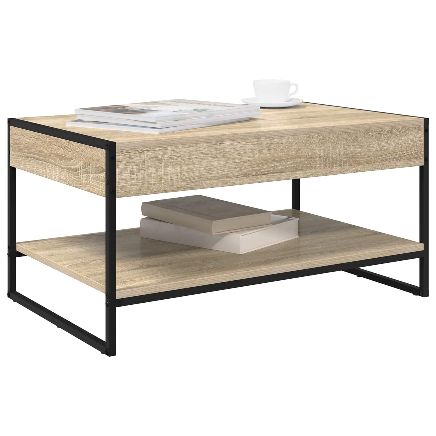 Tavolino da salotto Sonoma 80 x 50 x 40 cm Legno multistrato
