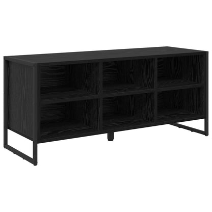 Mobile per scarpe Rovere Nero 60 x 35 x 44 cm Legno multistrato
