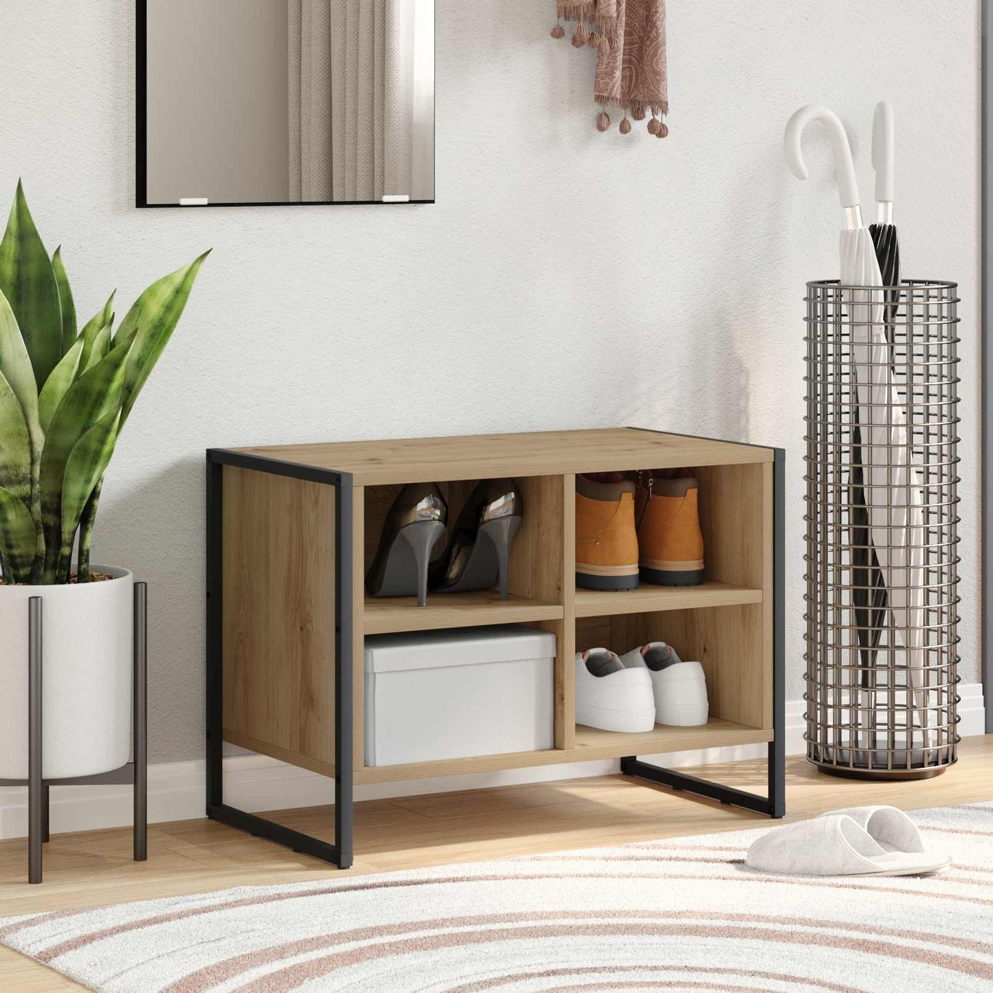 Mobile per scarpe Rovere Artigianale 60 x 35 x 44 cm