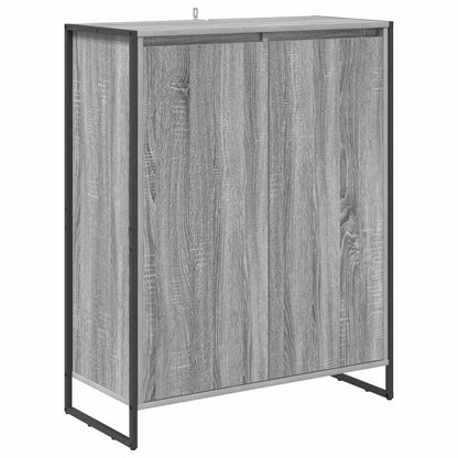 Mobile per scarpe con porta Grigio Sonoma 79 x 36 x 100 cm