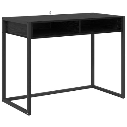 Scrivania Rovere Nero 100 x 50 x 75 cm Legno multistrato