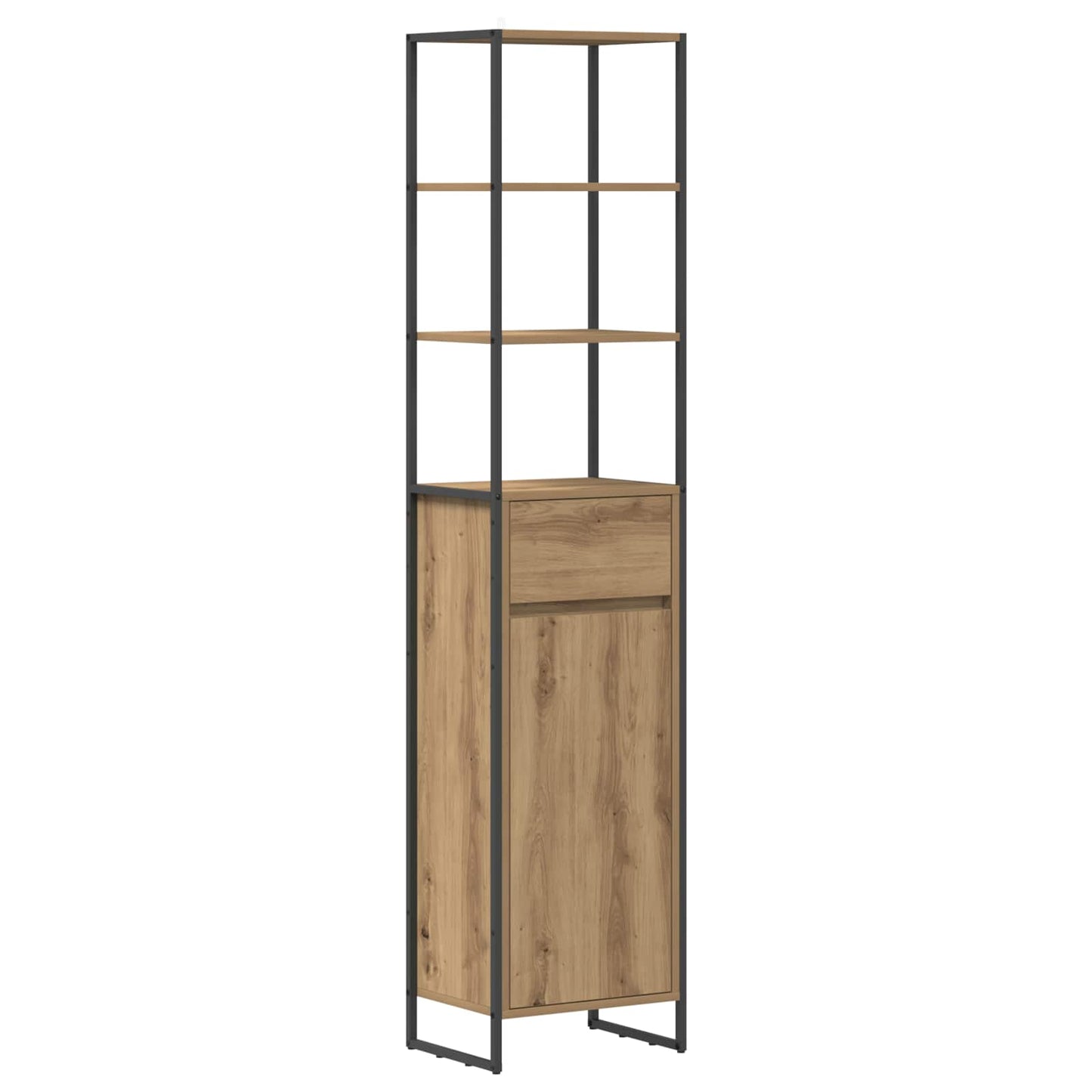 Mobile da Bagno con porta Rovere Artigianale 40 x 30 x 180 cm