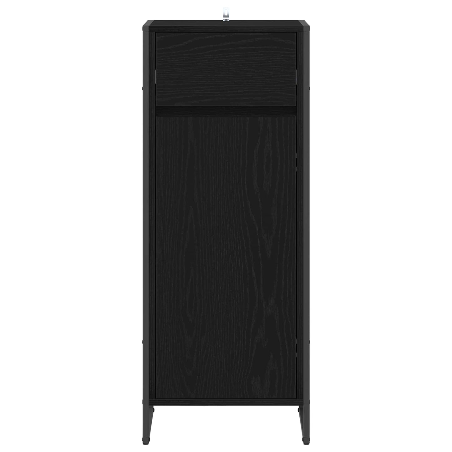Mobile da Bagno Rovere Nero 40 x 30 x 100 cm Legno multistrato