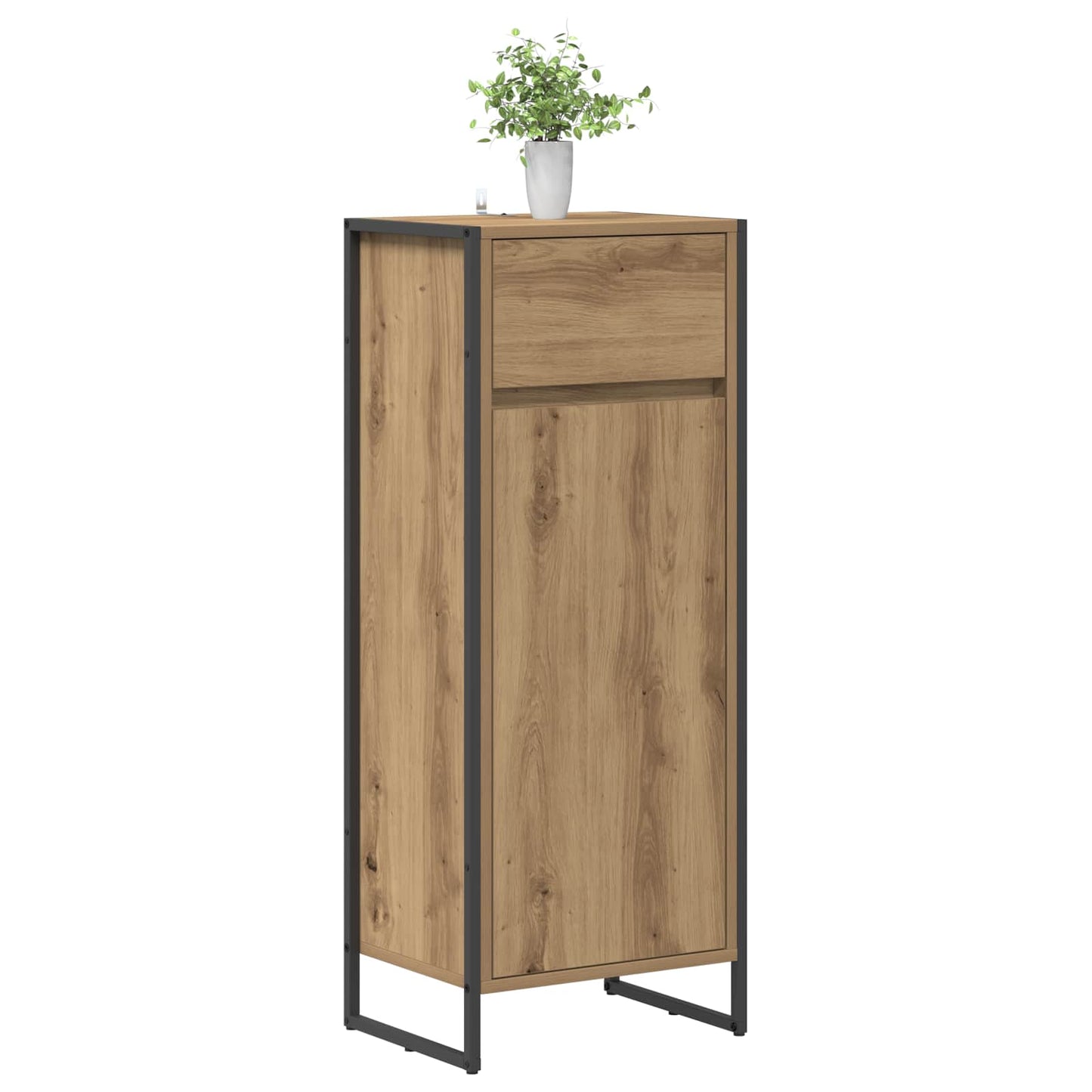 Mobile da Bagno con porta Rovere Artigianale 40 x 30 x 100 cm