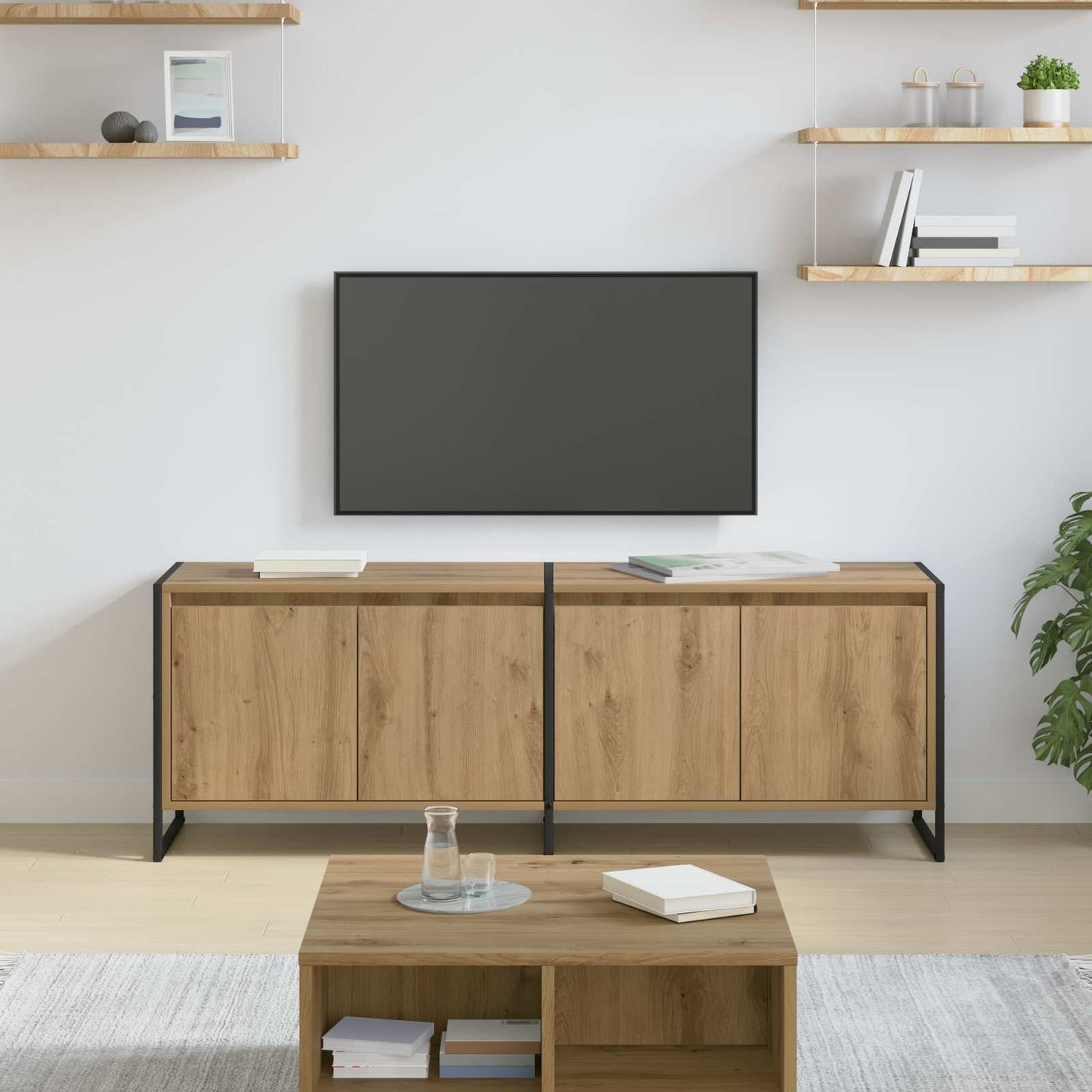 Mobile TV Rovere Artigianale 140 x 36 x 49.5 cm