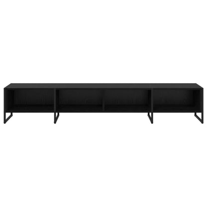 Mobile TV Rovere Nero 170,5 x 36 x 30,5 cm Legno multistrato