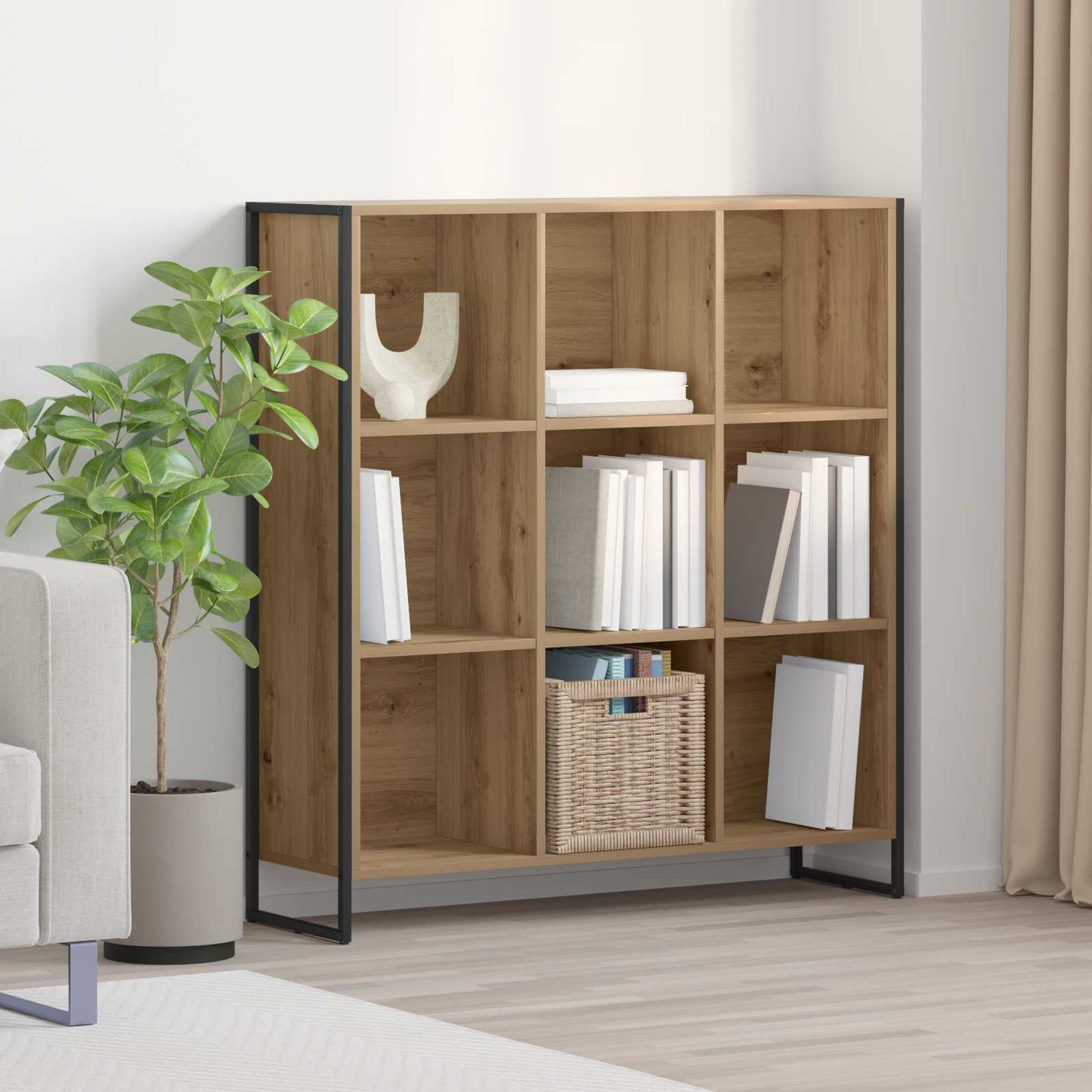 Armadio per Libri Rovere Artigianale 99.5 x 30 x 108.5 cm