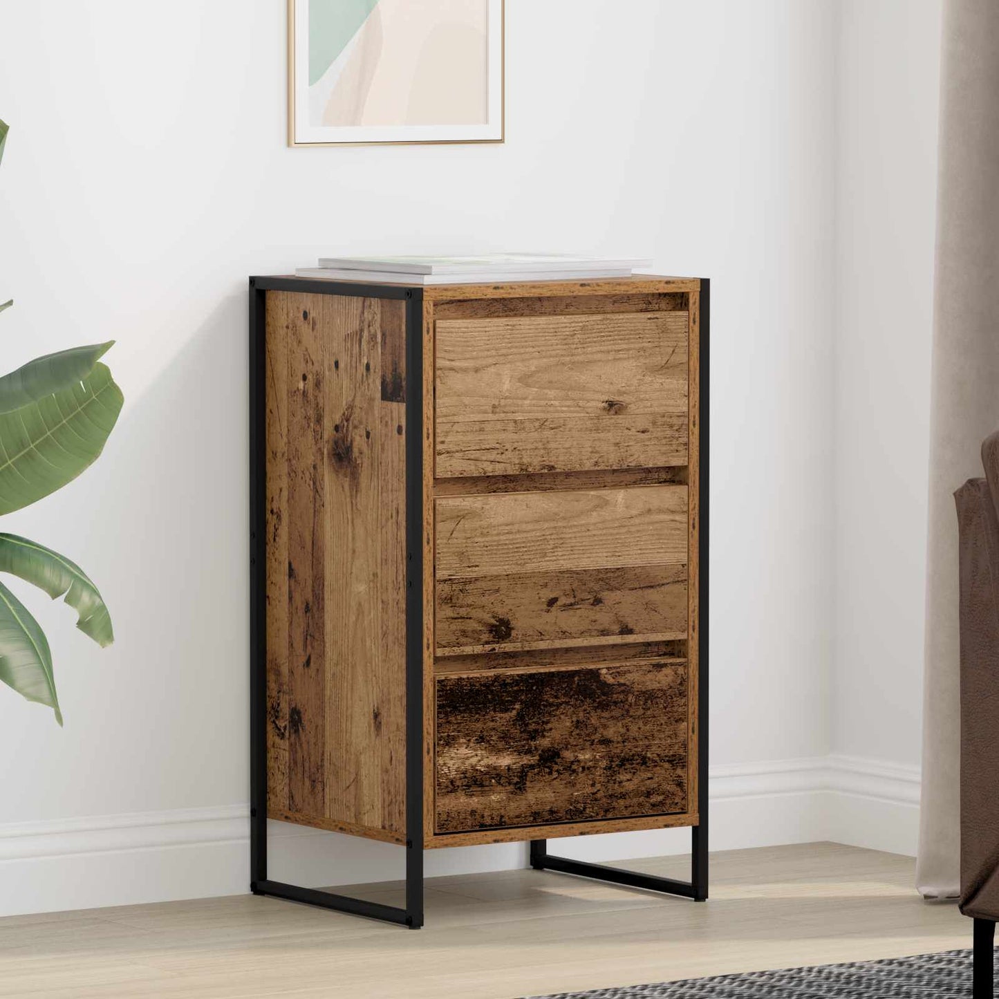 Credenza Legno vecchio 42 x 36 x 75.5 cm Legno multistrato