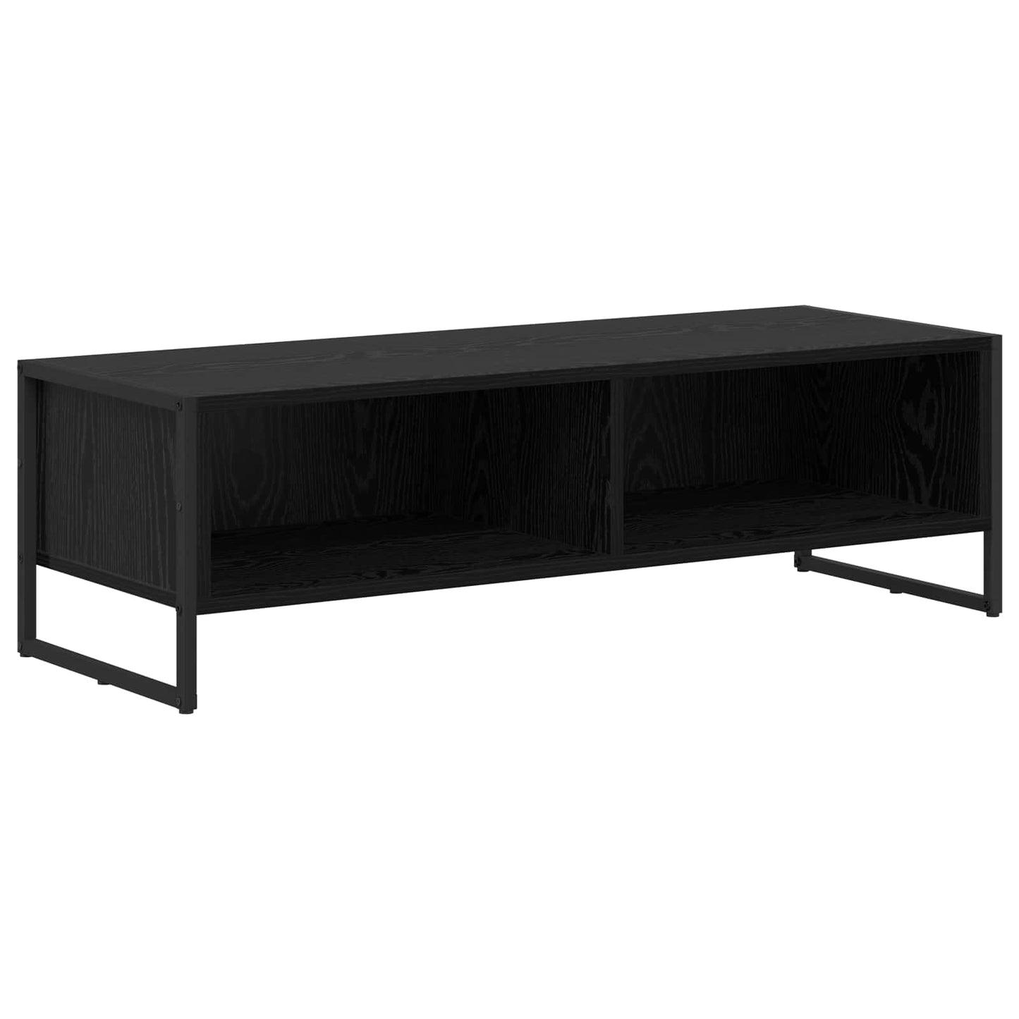 Mobile TV Rovere Nero 100 x 36.5 x 30.5 cm Legno multistrato