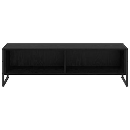 Mobile TV Rovere Nero 100 x 36.5 x 30.5 cm Legno multistrato