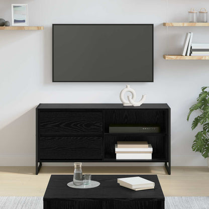 Mobile TV Rovere Nero 100 x 36 x 49,5 cm Legno multistrato