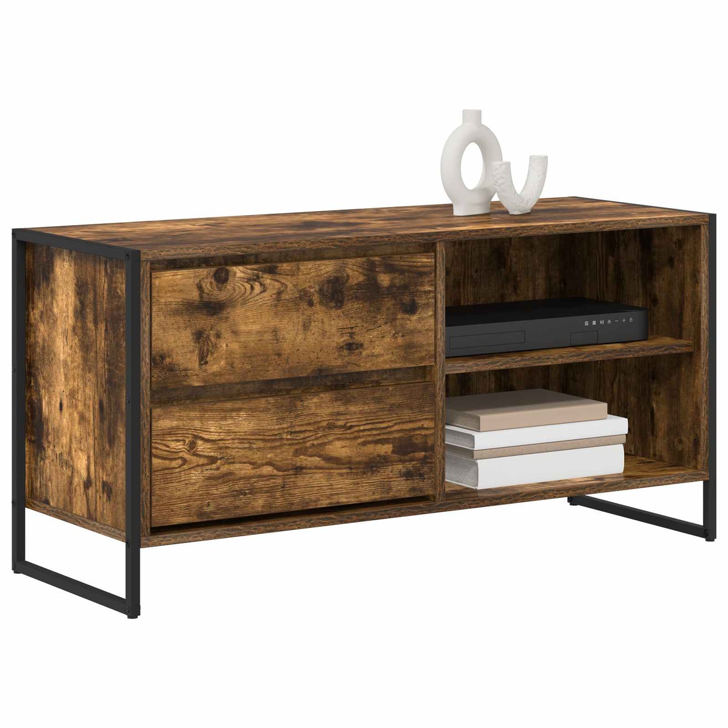 Mobile TV Quercia Fumosa 100 x 36 x 49,5 cm Legno multistrato