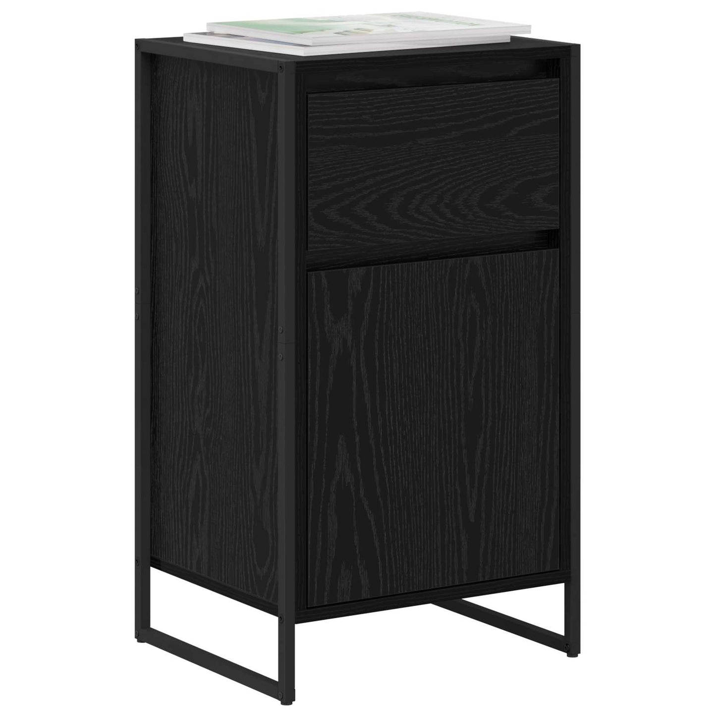 Credenza Rovere Nero 81 x 36 x 150.5 cm Legno multistrato