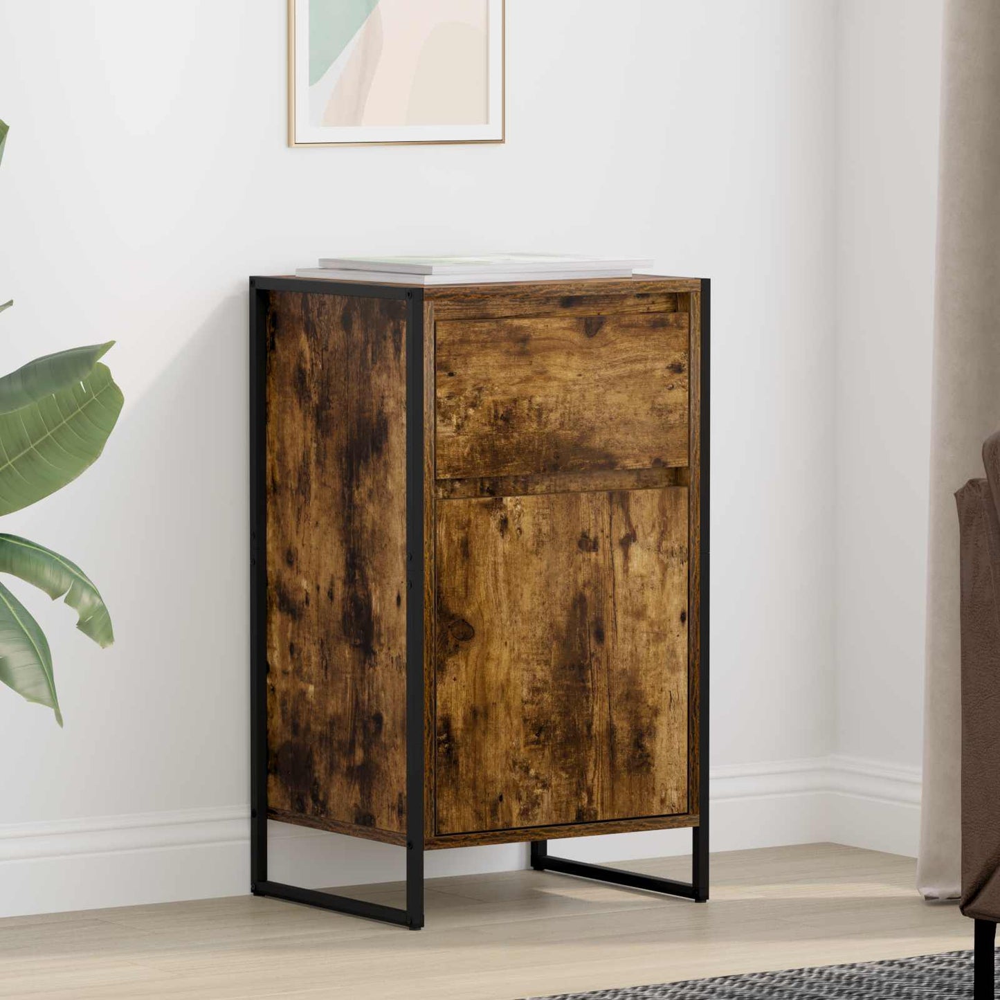 Credenza Quercia Fumosa 81 x 36 x 150.5 cm Legno multistrato