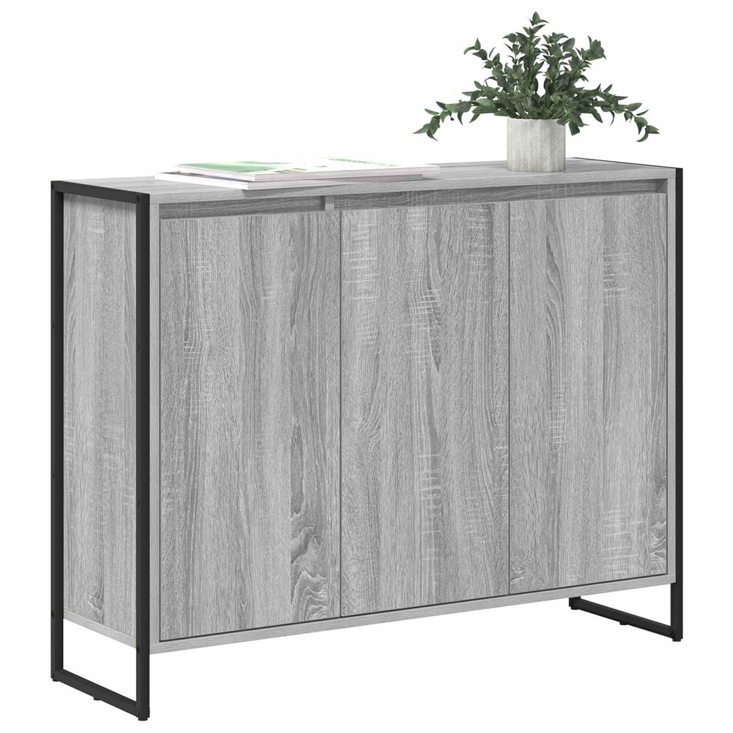 Mobile laterale Grigio Sonoma 96,5 x 30 x 75 cm