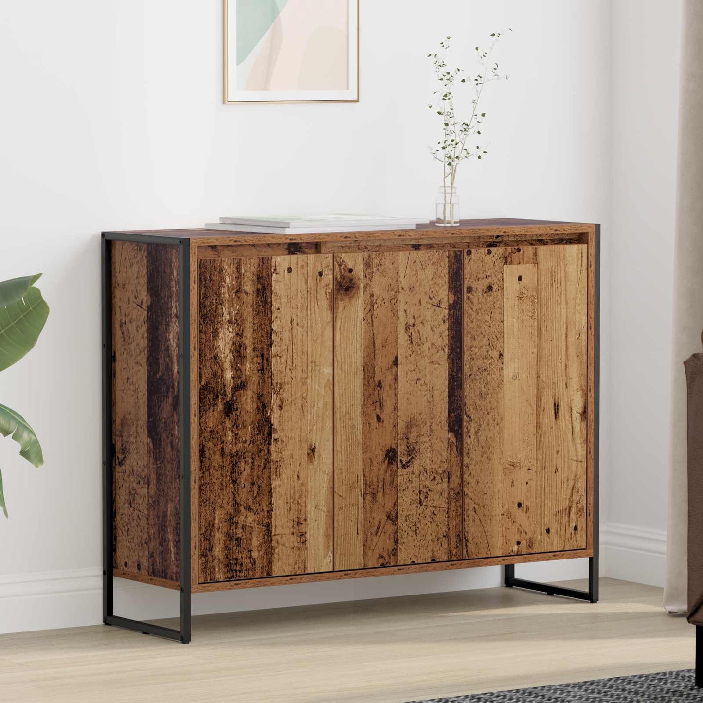 Mobile laterale Legno vecchio 96,5 x 30 x 75 cm