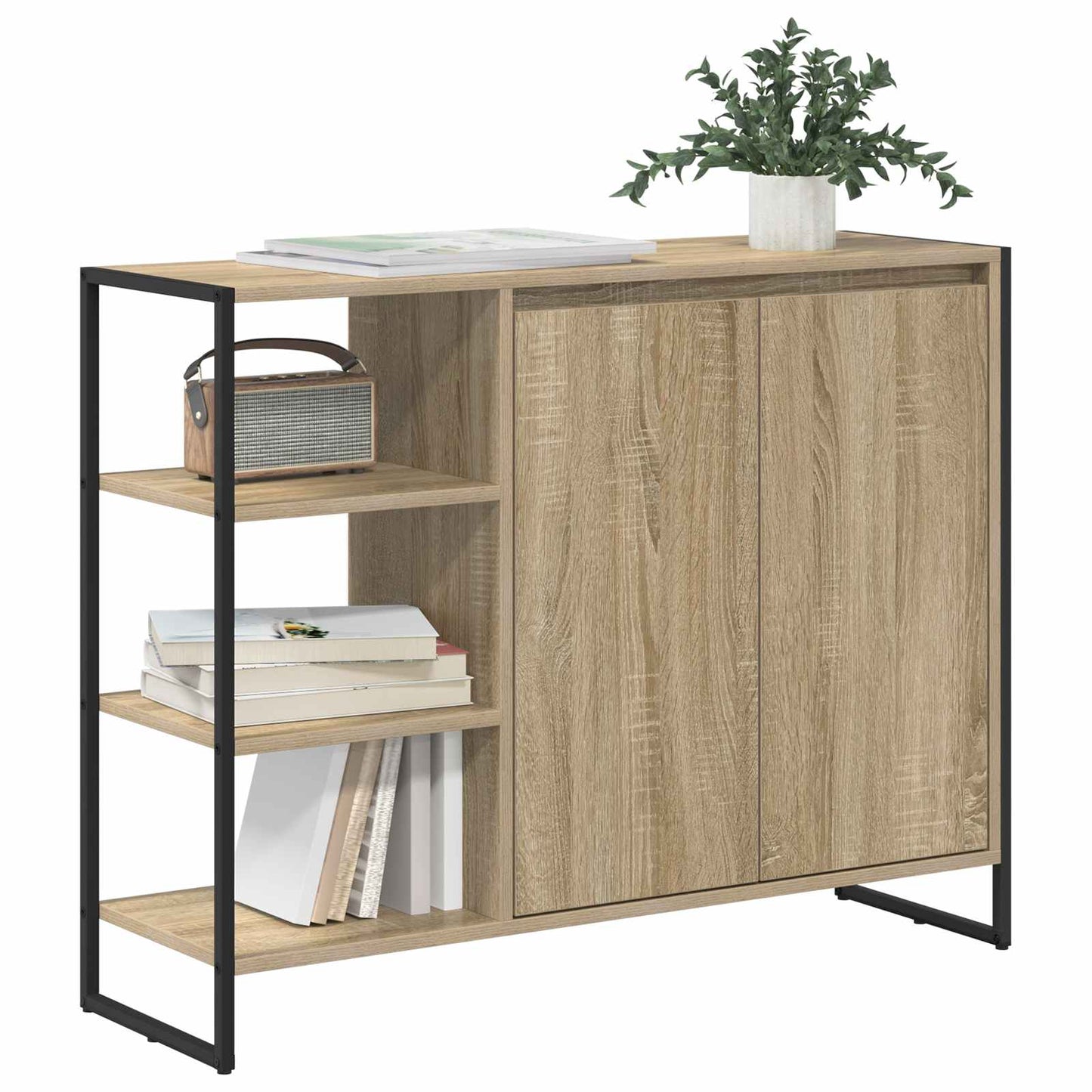 Mobile laterale Sonoma 96,5 x 30 x 75 cm Legno multistrato
