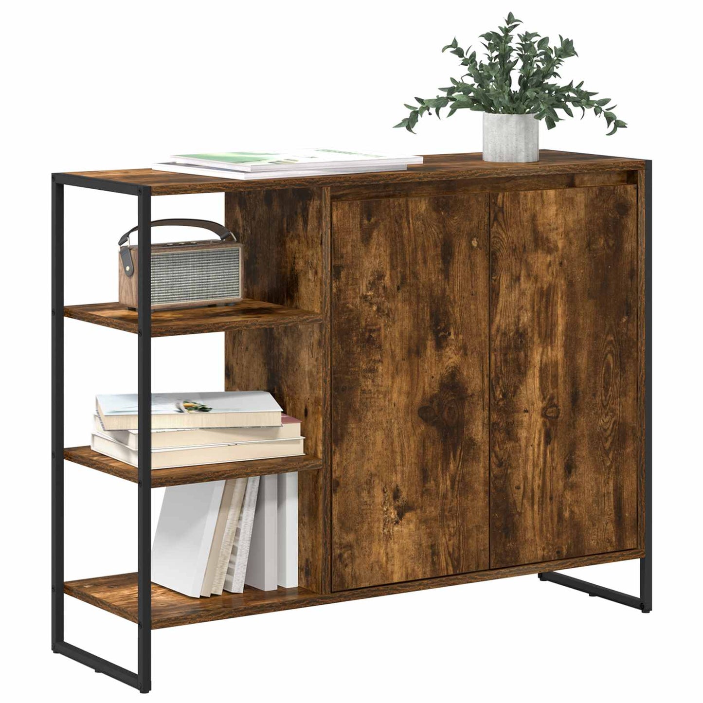 Mobile laterale Quercia Fumosa 96.5 x 30 x 75 cm