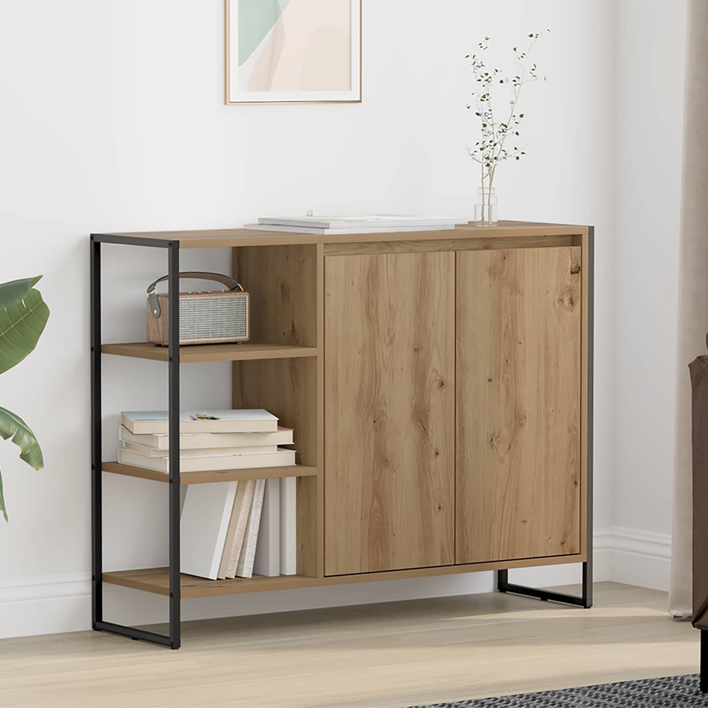 Mobile laterale Rovere Artigianale 96,5 x 30 x 75 cm