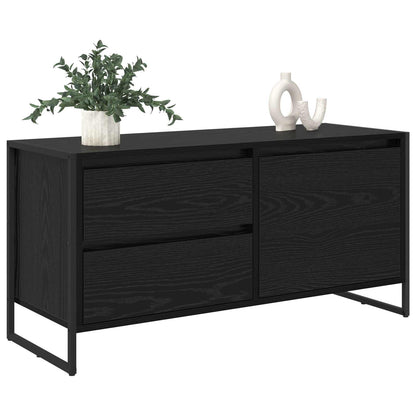 Mobile TV Rovere Nero 100 x 36 x 49,5 cm Legno multistrato