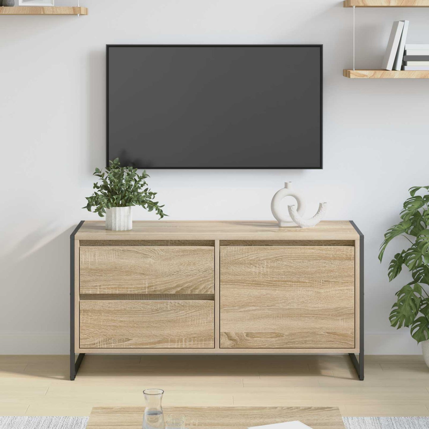 Mobile TV Sonoma 100 x 36 x 49,5 cm Legno multistrato