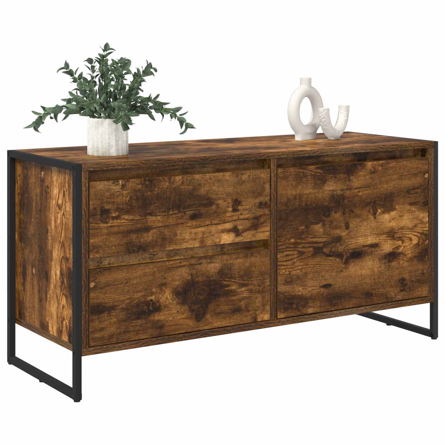 Mobile TV Quercia Fumosa 100 x 36 x 49,5 cm Legno multistrato