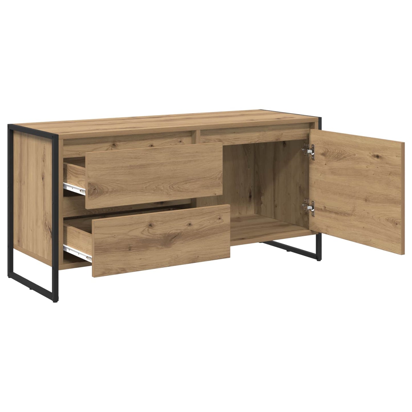 Mobile TV con cassetto Rovere Artigianale 100 x 36 x 49,5 cm