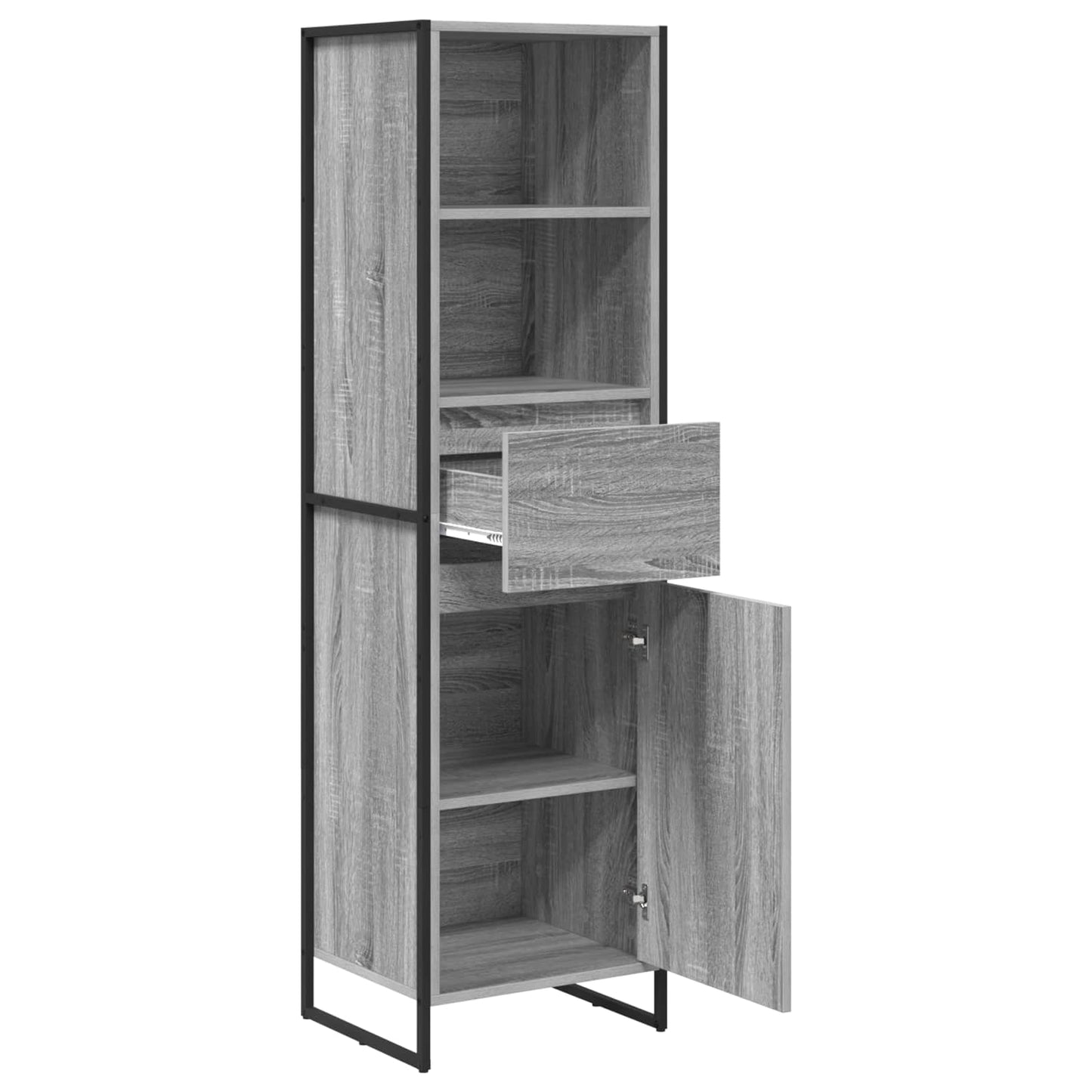 Armadio per Libri con cassetto Grigio Sonoma 43 x 36 x 150.5 cm