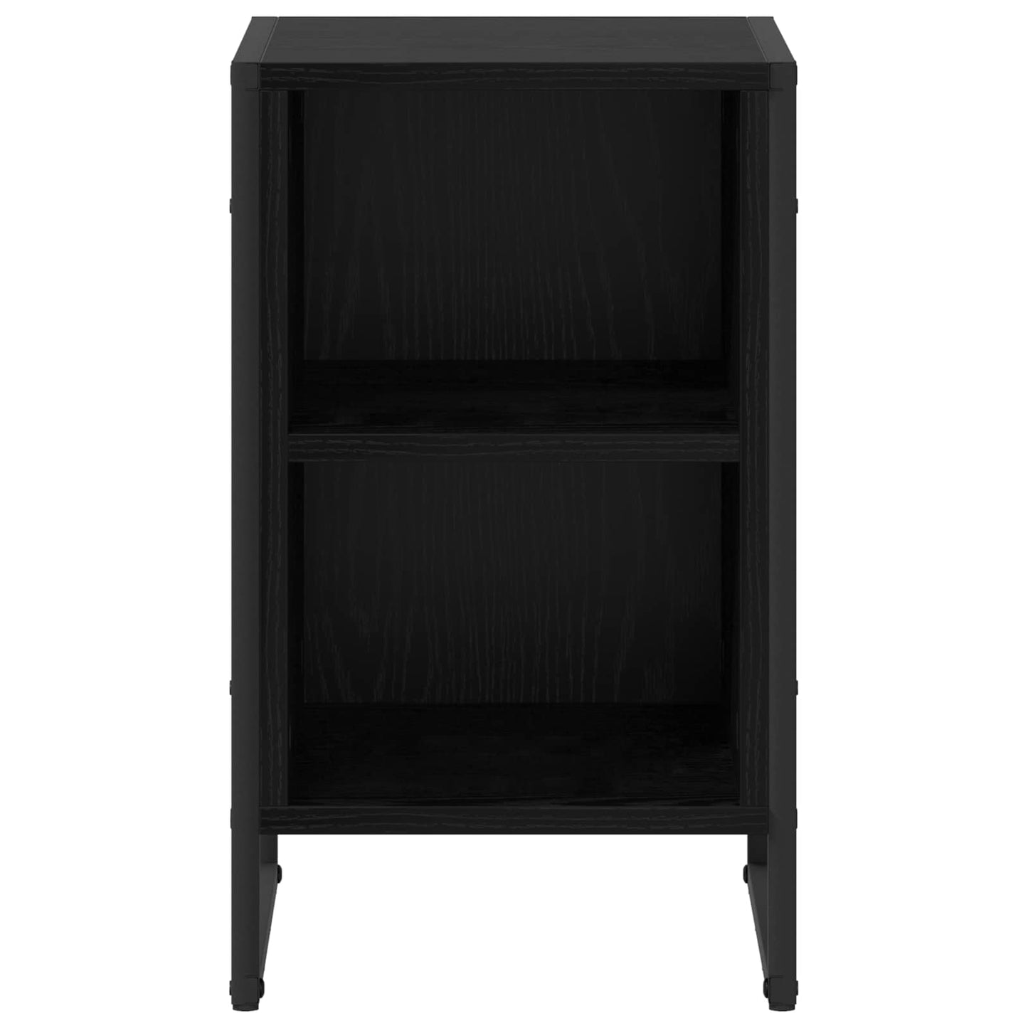 Comodino Rovere Nero 39.5 x 30 x 50 cm Legno multistrato