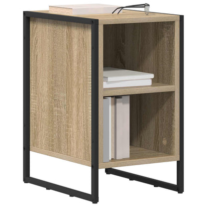 Comodino 2 pcs Sonoma 39.5 x 30 x 50 cm Legno multistrato
