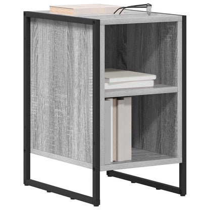 Comodino Grigio Sonoma 39.5 x 30 x 50 cm Legno multistrato