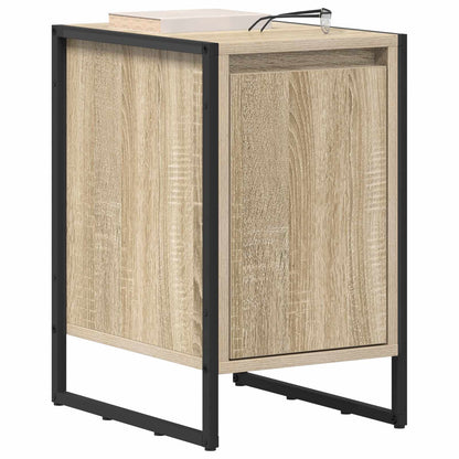 Comodino 2 pcs Sonoma 39,5 x 30 x 50 cm Legno multistrato