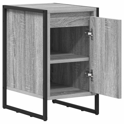 Comodino Grigio Sonoma 39,5 x 30 x 50 cm Legno multistrato