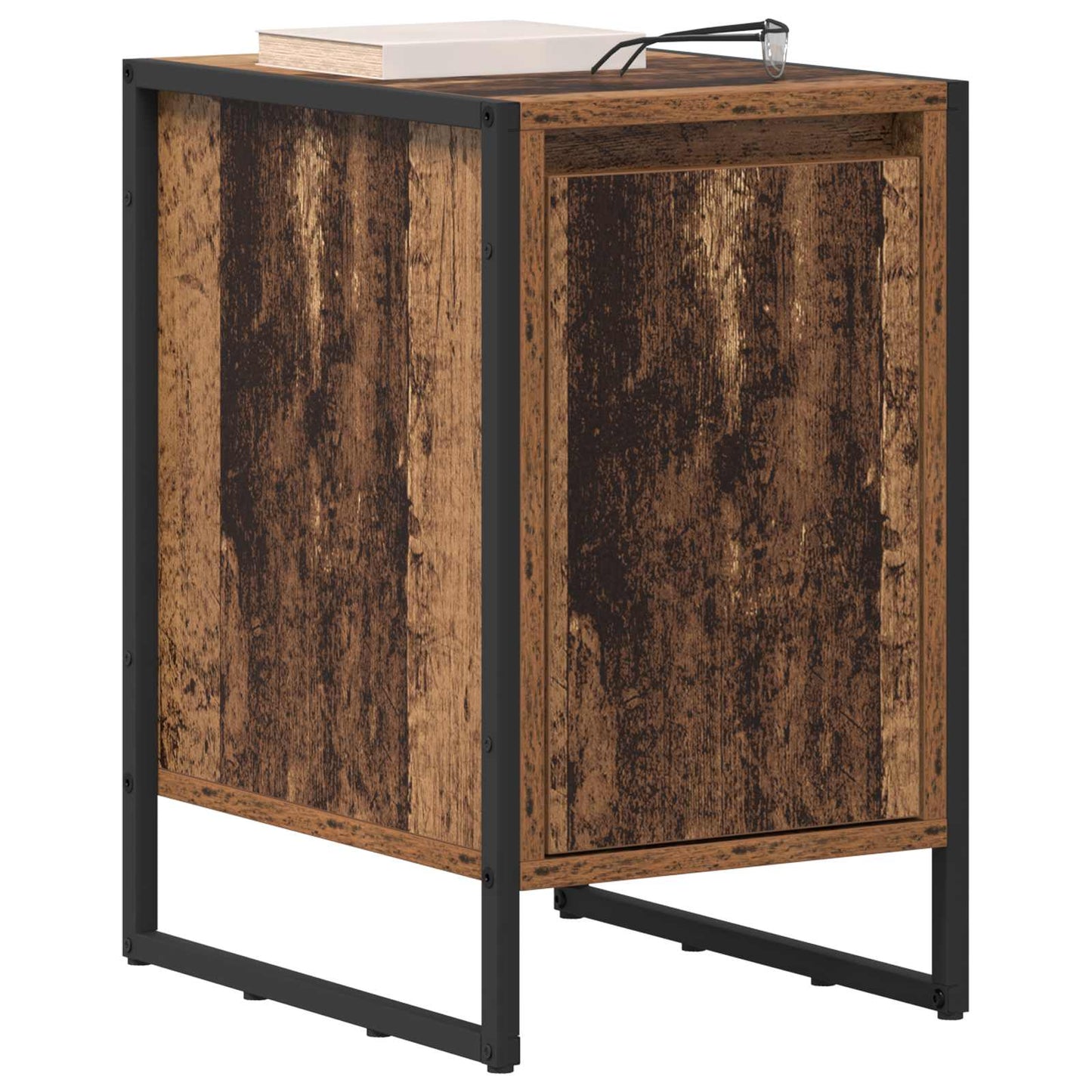 Comodino 2 pcs Legno vecchio 39.5 x 30 x 50 cm