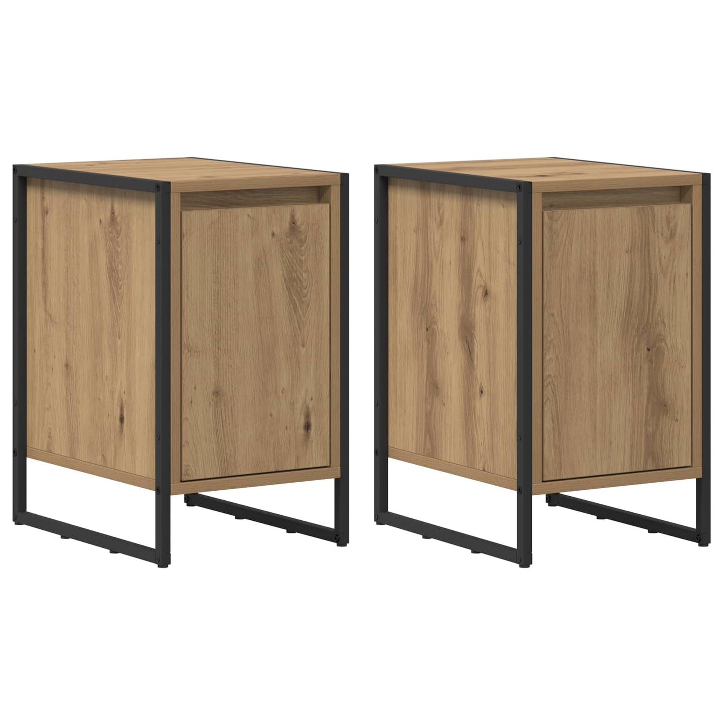 Comodino 2 pcs Rovere Artigianale 39,5 x 30 x 50 cm