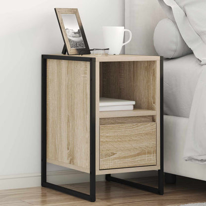 Comodino 2 pcs Sonoma 39,5 x 30 x 50 cm Legno multistrato
