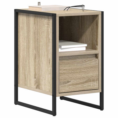 Comodino 2 pcs Sonoma 39.5 x 30 x 50 cm Legno multistrato