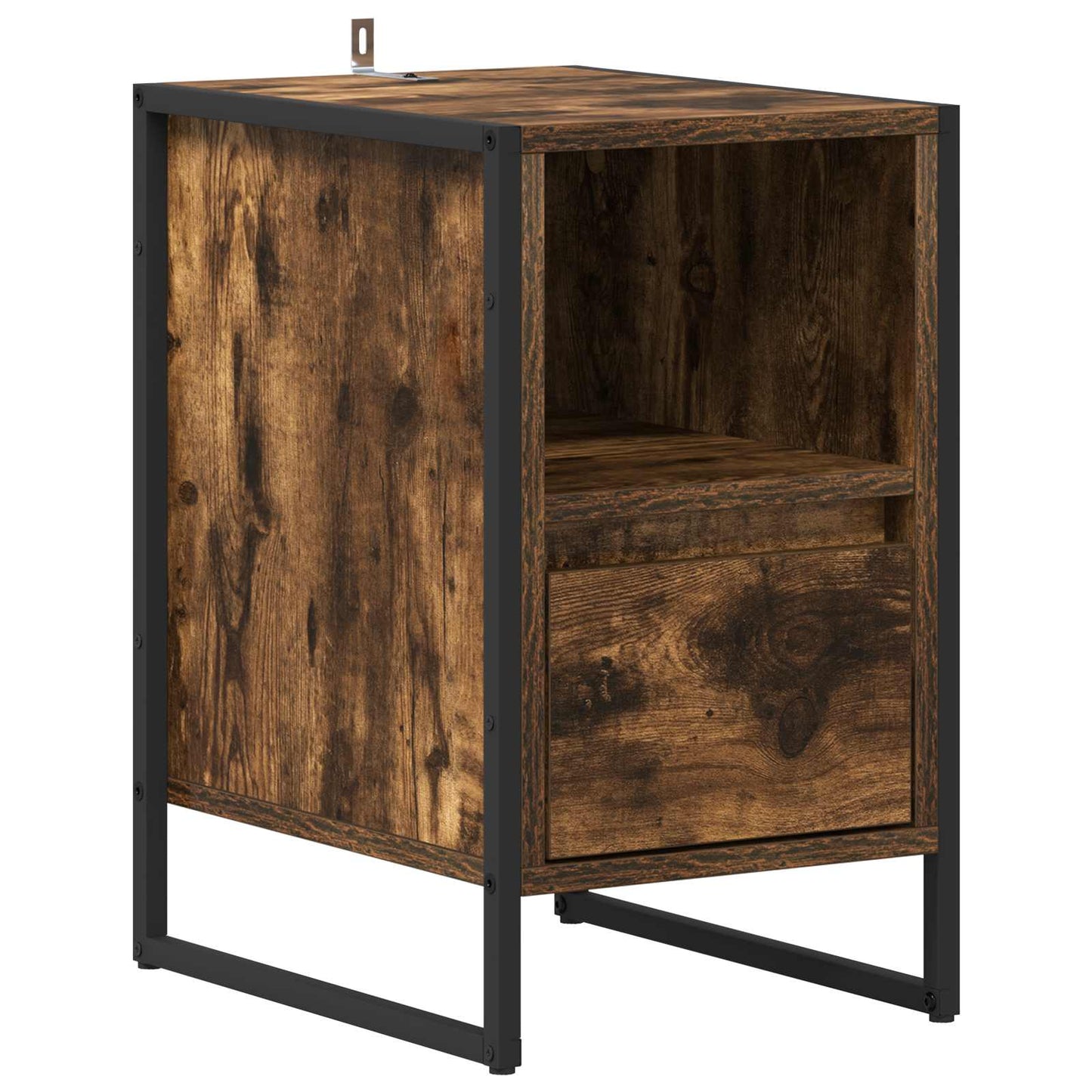Comodino con cassetto 2 pcs Quercia Fumosa 39,5 x 30 x 50 cm