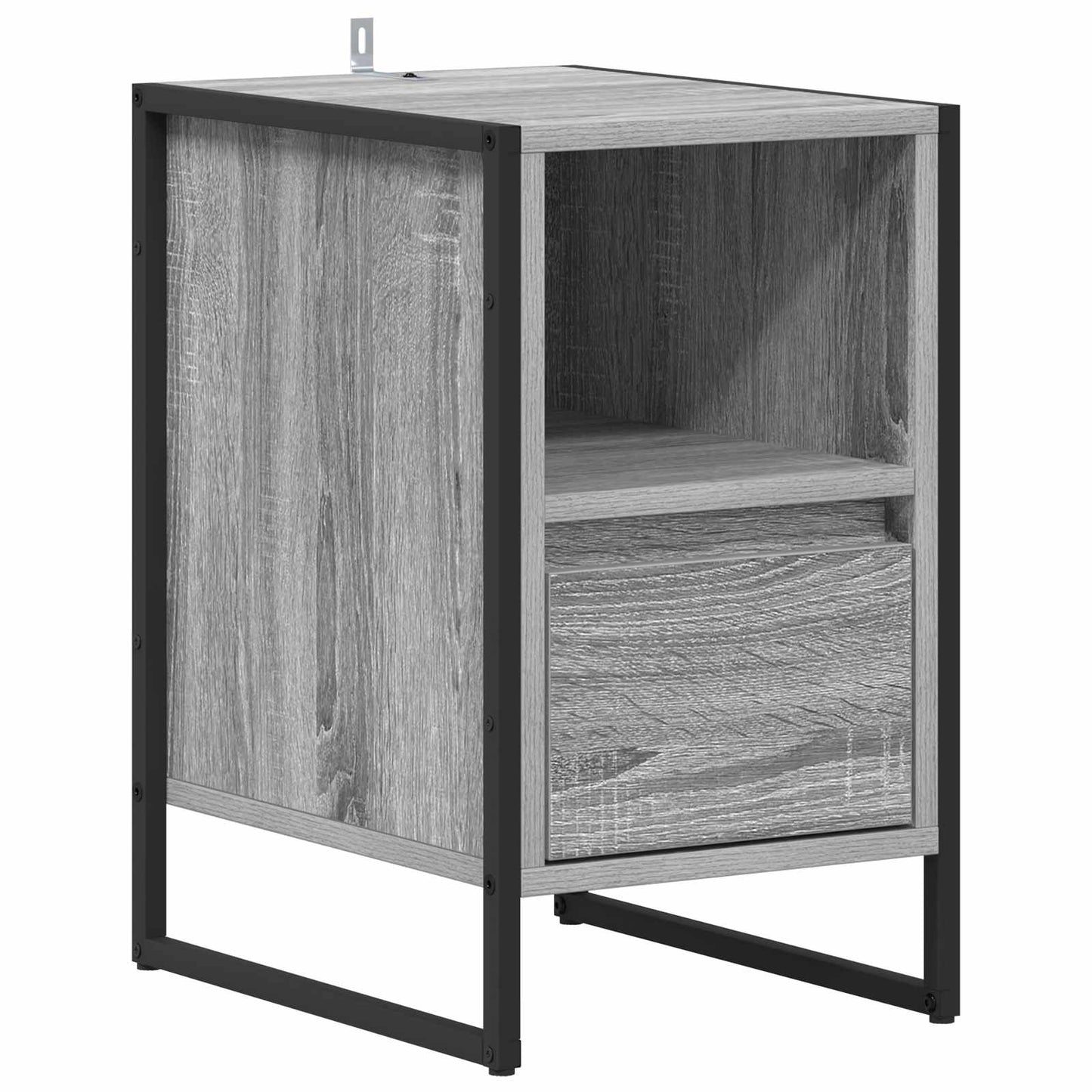 Comodino Grigio Sonoma 39.5 x 30 x 50 cm Legno multistrato