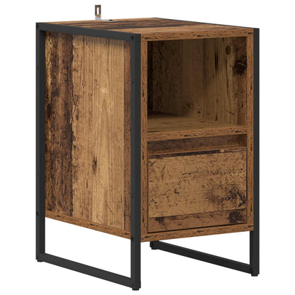 Comodino Legno vecchio 39.5 x 30 x 50 cm Legno multistrato