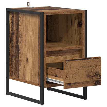 Comodino Legno vecchio 39.5 x 30 x 50 cm Legno multistrato