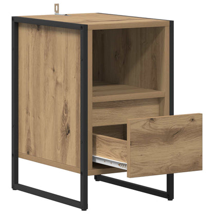 Comodino Rovere Artigianale 39,5 x 30 x 50 cm Legno multistrato