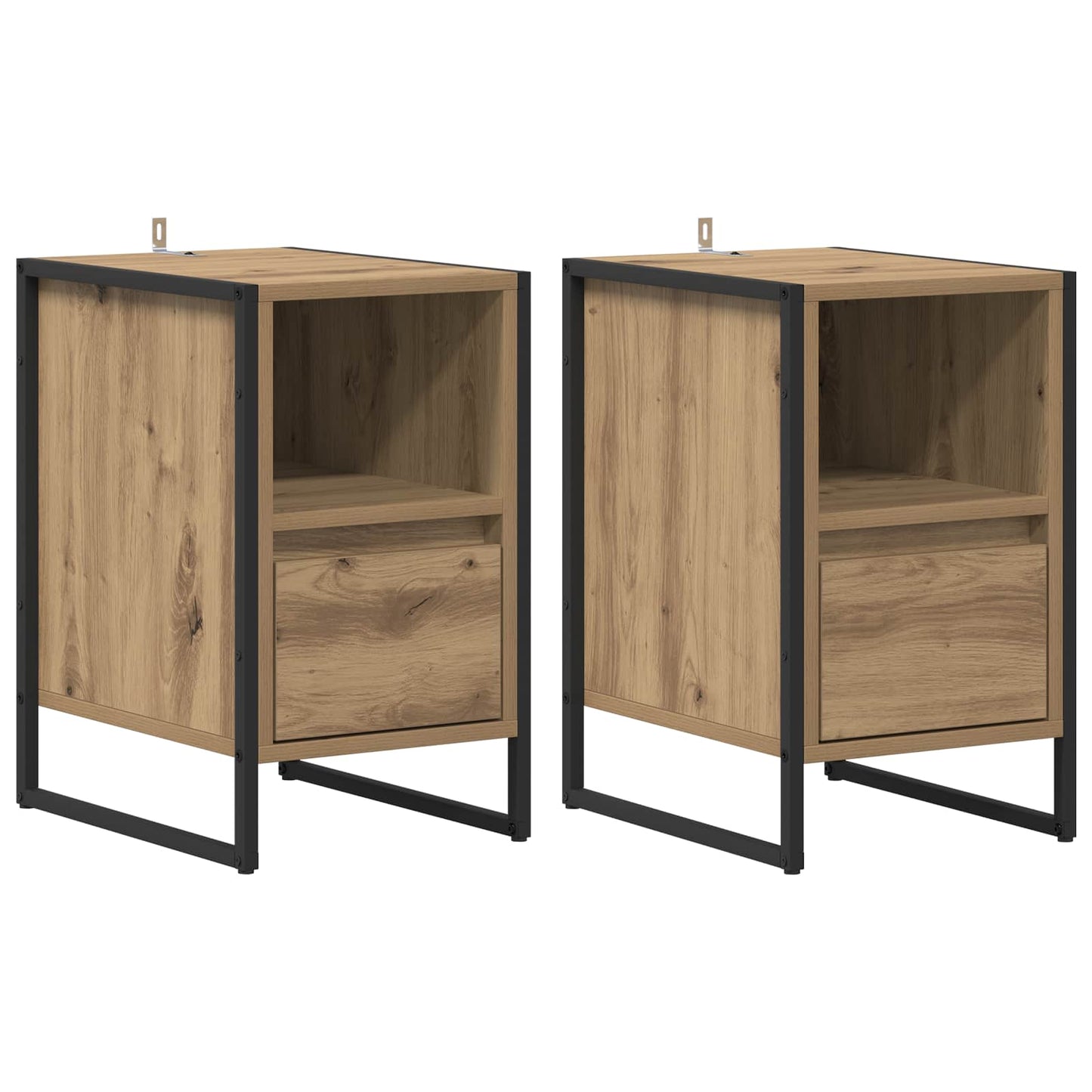 Comodino 2 pcs Rovere Artigianale 39.5 x 30 x 50 cm