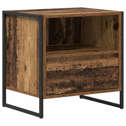 Comodino con cassetto 2 pcs Legno vecchio 50 x 39,5 x 50 cm