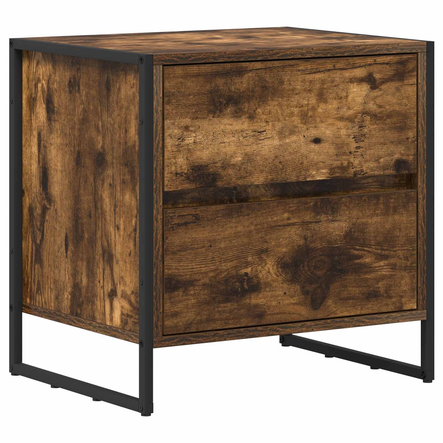 Comodino Quercia Fumosa 50 x 39,5 x 50 cm Legno multistrato