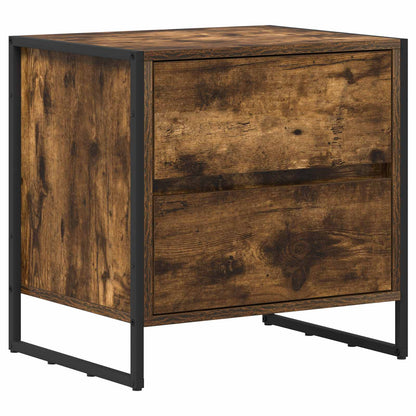 Comodino Quercia Fumosa 50 x 39,5 x 50 cm Legno multistrato