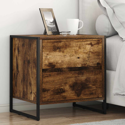 Comodino con cassetto 2 pcs Quercia Fumosa 50 x 39,5 x 50 cm