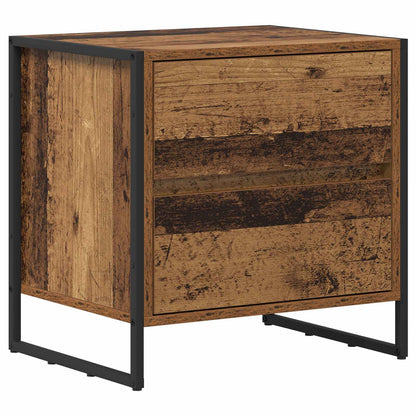 Comodino con cassetto 2 pcs Legno vecchio 50 x 39,5 x 50 cm