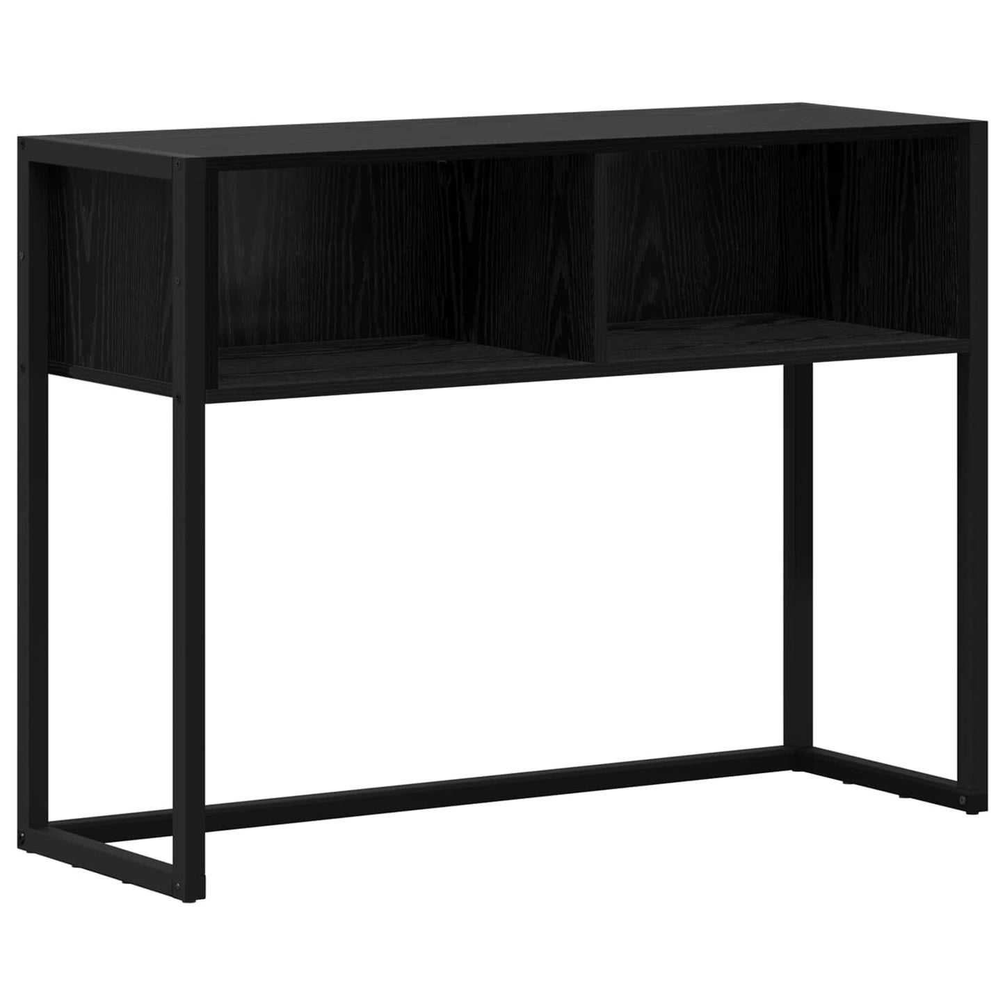 Tavolino Rovere Nero 100 x 36 x 75 cm Legno multistrato